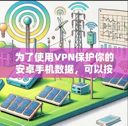 为了使用VPN保护你的安卓手机数据，可以按照以下步骤进行操作