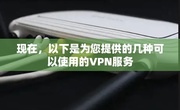 现在，以下是为您提供的几种可以使用的VPN服务