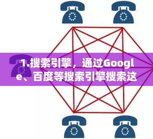 1.搜索引擎，通过Google、百度等搜索引擎搜索这个名字