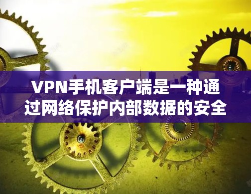 VPN手机客户端是一种通过网络保护内部数据的安全方式，帮助用户访问外部网络。以下是一些综合考虑的因素，帮助你选择一个适合你的VPN客户端