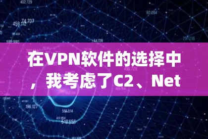 在VPN软件的选择中，我考虑了C2、Netnights、Next.js 和 OpenVPN 四个软件。以下是每个软件的详细分析，帮助您更好地选择适合自己的