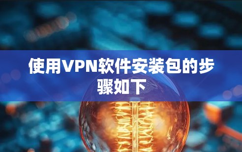 使用VPN软件安装包的步骤如下